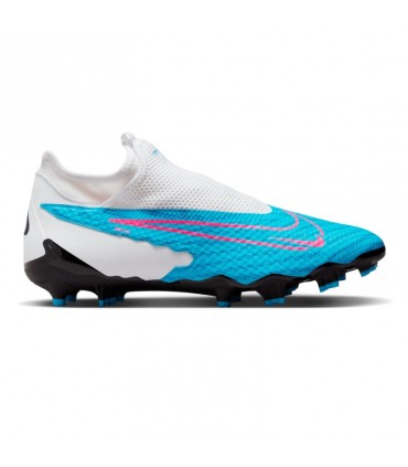 bota de fútbol nike phantom gx academy df fg/mg blanco-azul