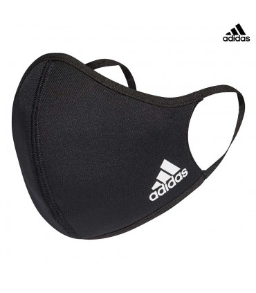 ADIDAS PACK 3 MASCARILLA ADULTO NEGRO FACE COVID LOGO