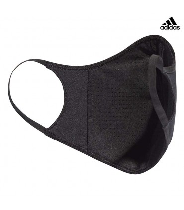 ADIDAS PACK 3 MASCARILLA ADULTO NEGRO FACE COVID LOGO