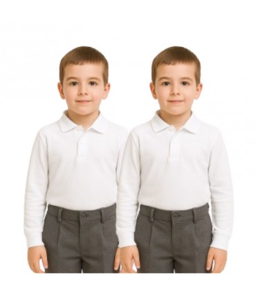 PACK DE 2 POLOS M/LARGA 4-8 