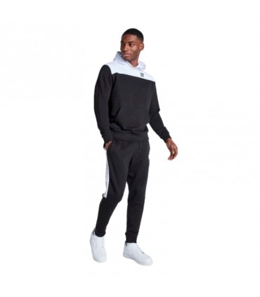 TEXT PRINT BLOCK HOODIE 11D3318 047