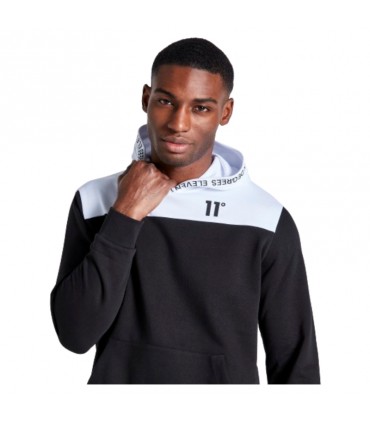 TEXT PRINT BLOCK HOODIE 11D3318 047