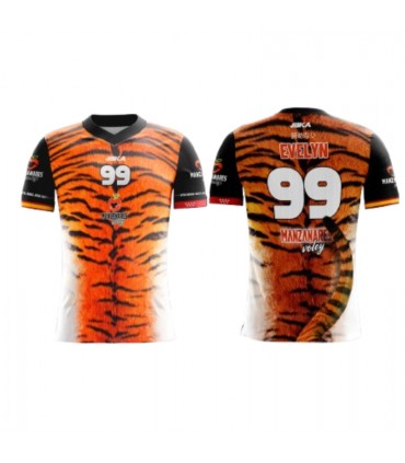 CAMISETA NARANJA MANZANARES VOLEY