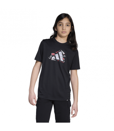 ADIDAS JR CAMO TRAINING TEE 